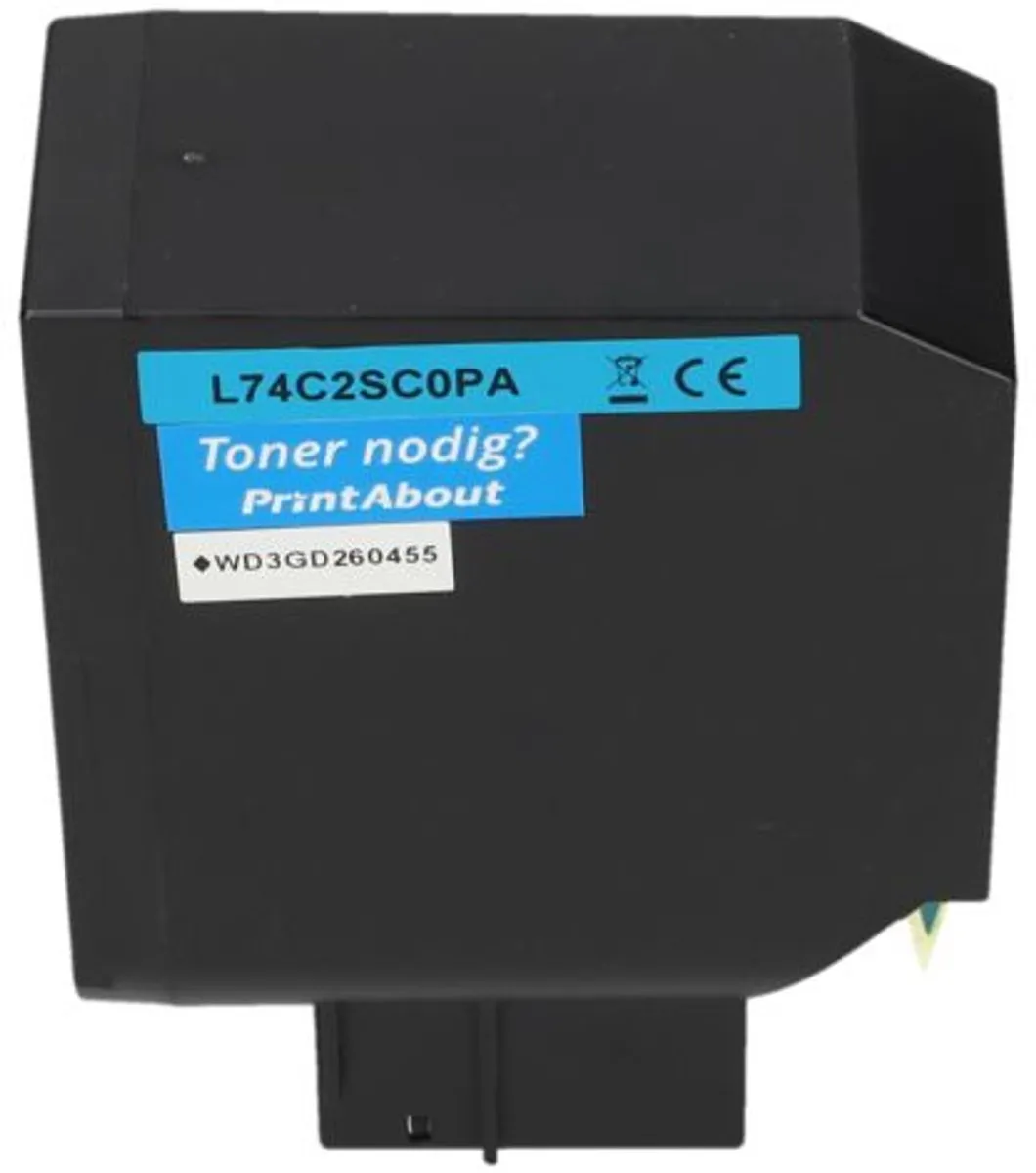 PrintAbout Lexmark 74C2SC0-PA Toner Cyaan - 7.700 Pagina's