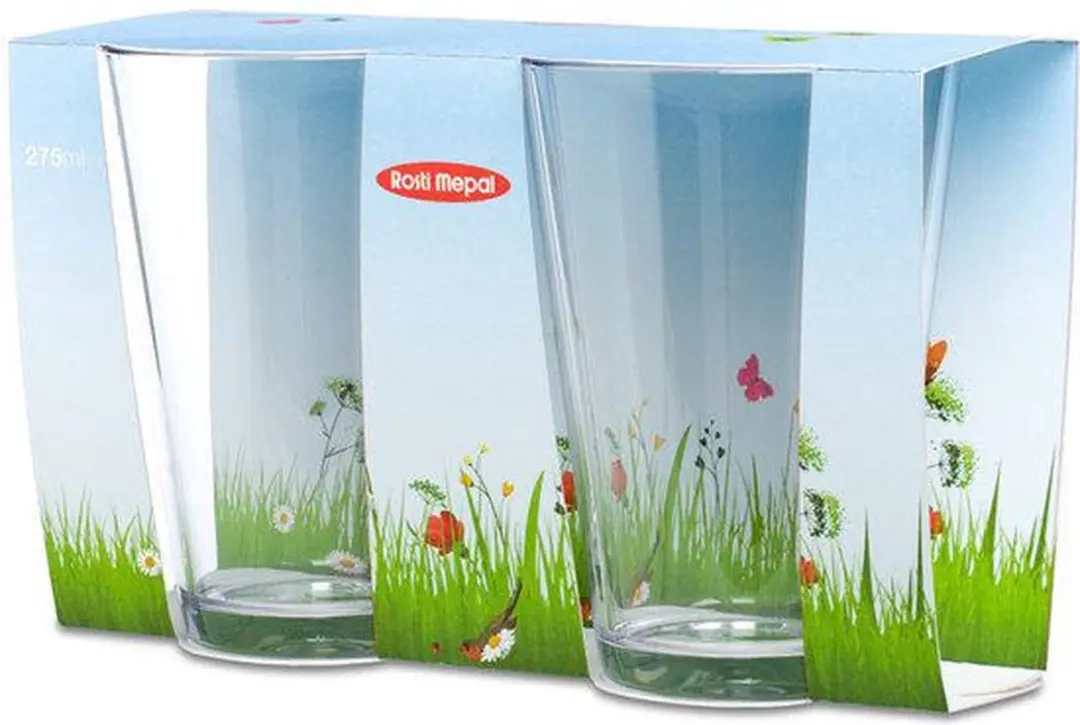 Mepal Glas Flow 275ml - Set van 2 - afbeelding 2 van 2