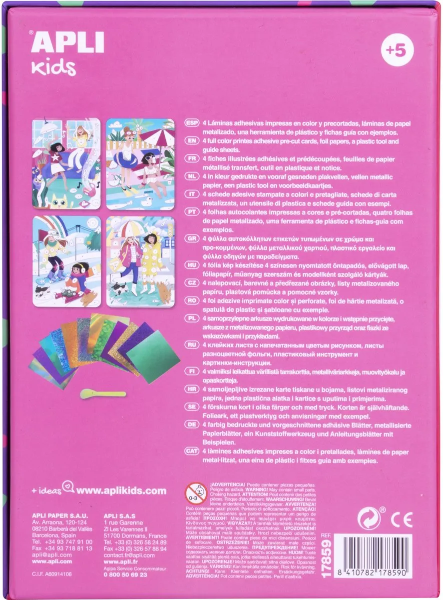 Apli Kids Metallic Transfer Fashion - 26 Stuks