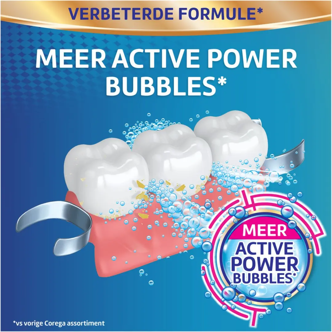 Corega Triple Action Gebitsprothese Reinigingstabletten - 66 Stuks - afbeelding 5 van 6