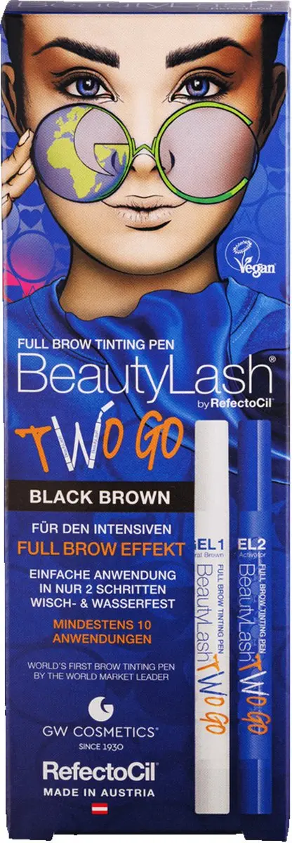 Refectocil BeautyLash Full Brow Tinting Pen - Black Brown - afbeelding 4 van 6