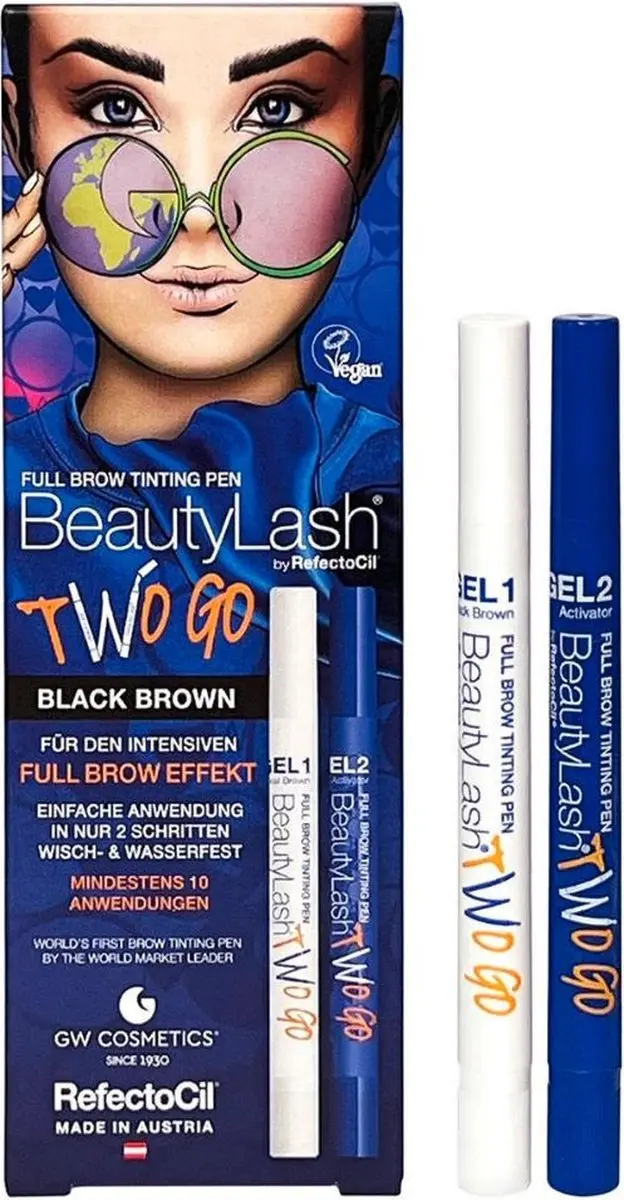 Refectocil BeautyLash Full Brow Tinting Pen - Black Brown - afbeelding 3 van 6
