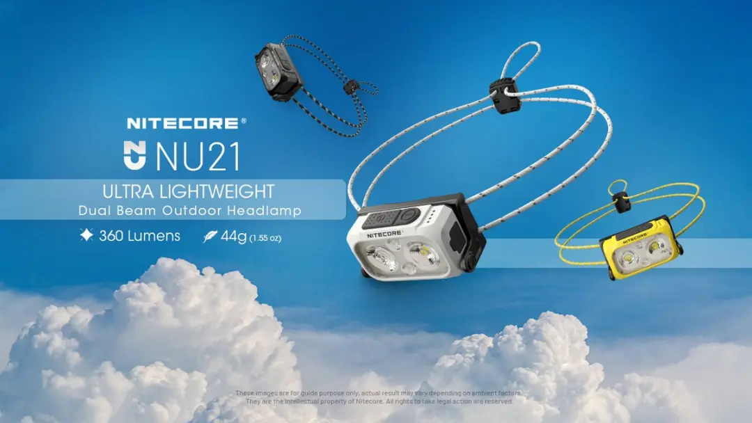Nitecore NU21 Hoofdlamp LED - 360 lm - Wit - afbeelding 4 van 6