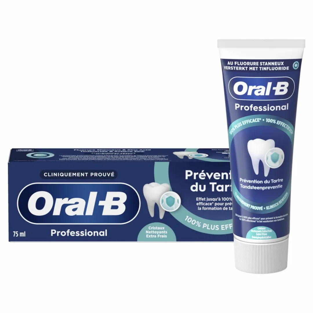 Oral-B Professional Tandpasta Tandsteencontrole 75ml - 15 Stuks