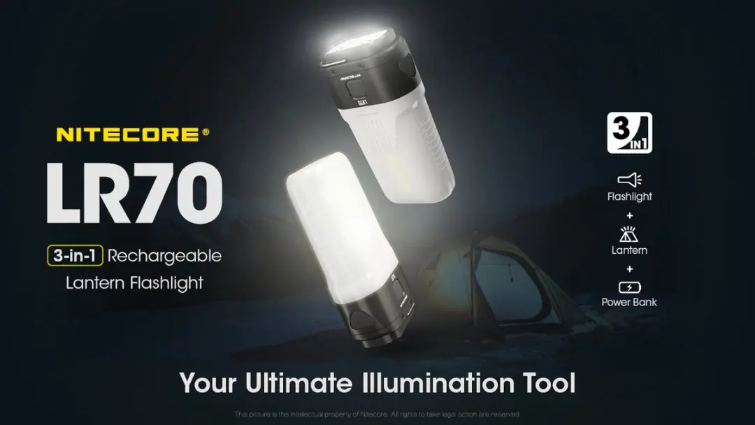 Nitecore LR70 Lantaarn-Zaklamp Oplaadbaar - afbeelding 5 van 6