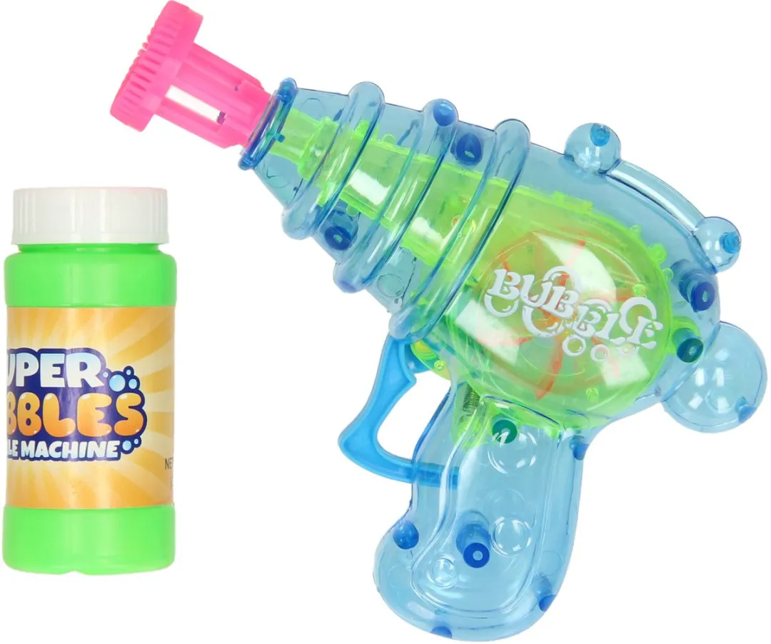 Johntoy Bellenblaas Pistool 407-01124 - Blauw/Groen/Roz