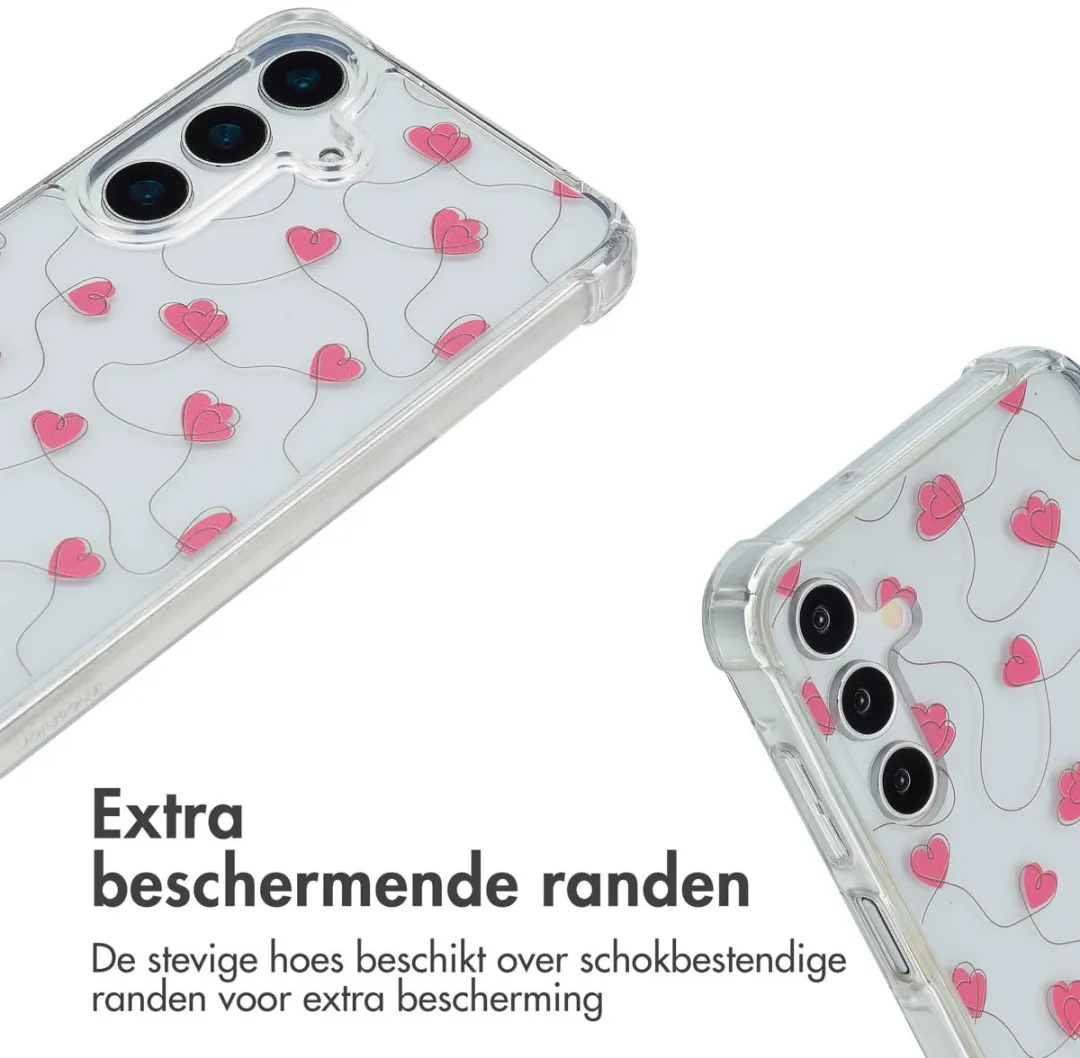Imoshion Hoesje Samsung Galaxy A15 5G - Dusty Rose Connected Hearts