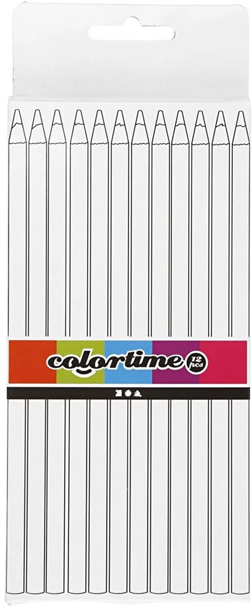 Colortime Kleurpotlood 3mm - 12 Stuks - Oranje