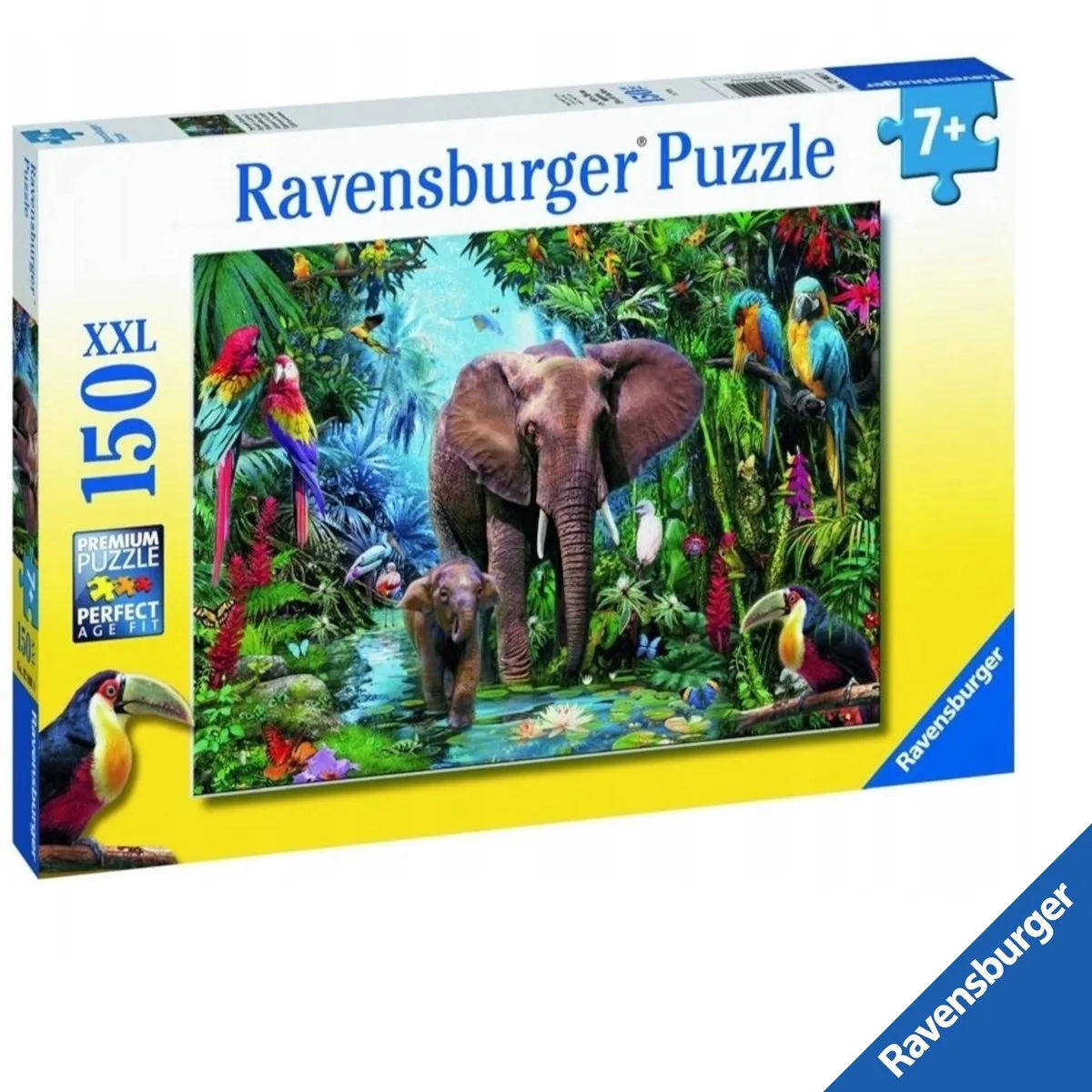 Ravensburger XXL Puzzel Olifanten in de Jungle 150 Stukken