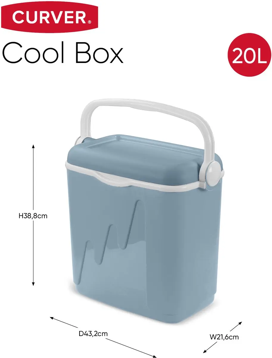 Curver Koelbox 20L - Lichtblauw - afbeelding 2 van 6
