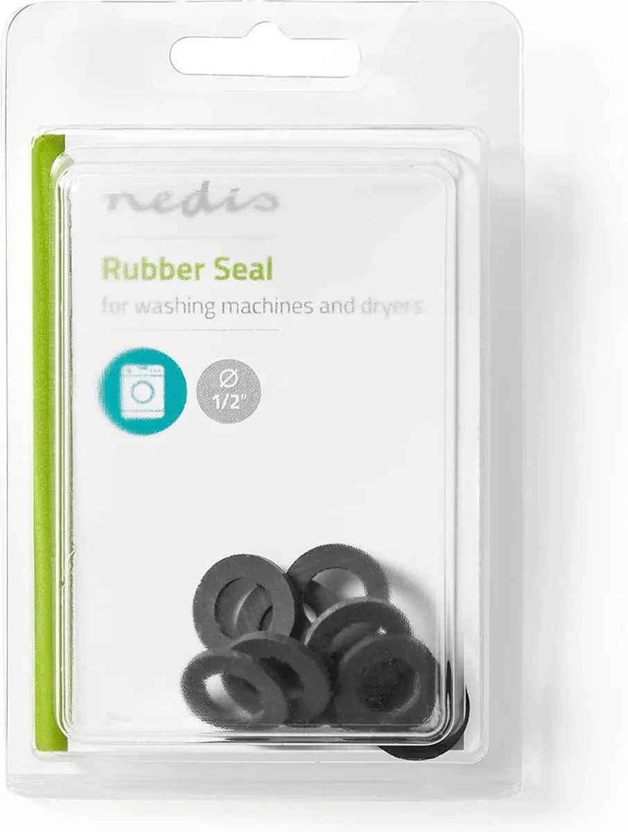 Nedis Rubber Afdichting WARU12BK10 - 1/2" - 10 Stuks - Zwart