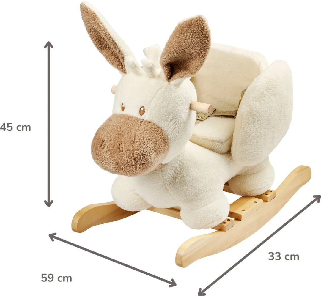 Nattou Teddy Hobbelpaard Ezel 544092 - Ecru