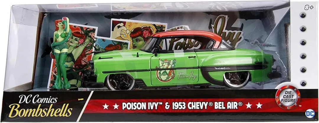 Jada Toys 1953 Chevy Bel Air Poison Ivy DC Comics Bombshells 1:24