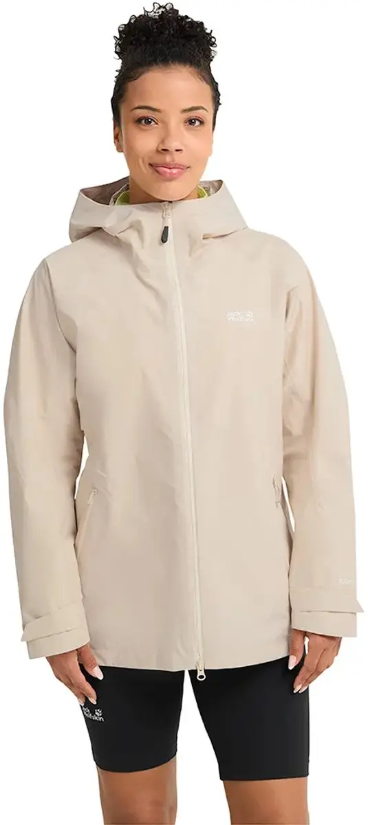 Jack Wolfskin Litestride 3in1 Jas Beige XL Vrouw