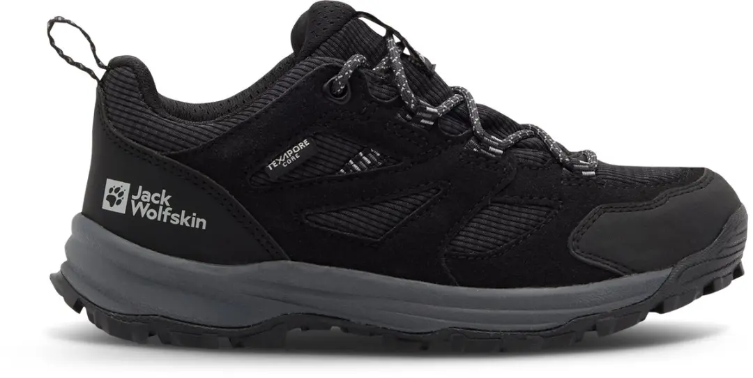 Jack Wolfskin Vojo Tour Texapore Mid Wandelschoenen Zwart EU 35 Jongens,Meisjes