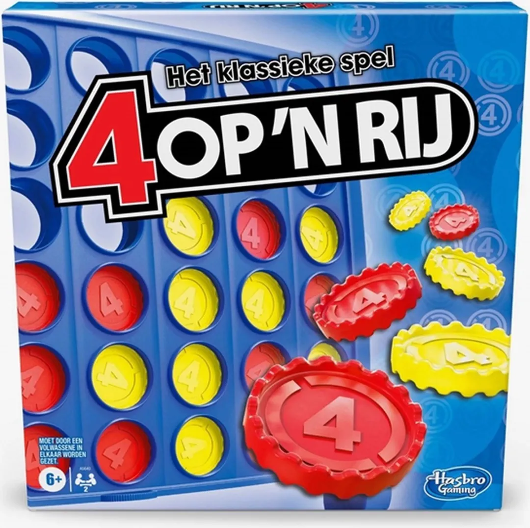 Vier op 'n Rij - Gezelschapsspel - Hasbro Gaming Classic