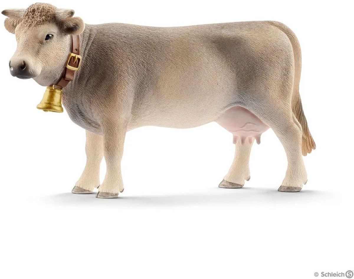 Schleich Farm World Braunvieh Koe Speelgoedfiguur 39013874