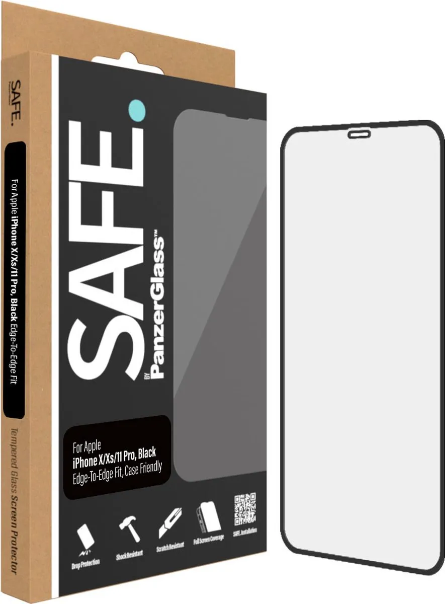 PanzerGlass SAFE iPhone X Schermbeschermer - Case Friendly - afbeelding 6 van 6