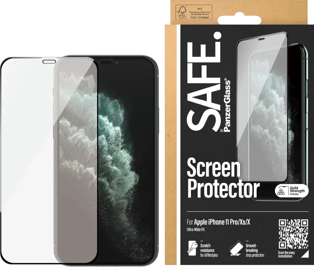 PanzerGlass SAFE iPhone X Schermbeschermer - Case Friendly