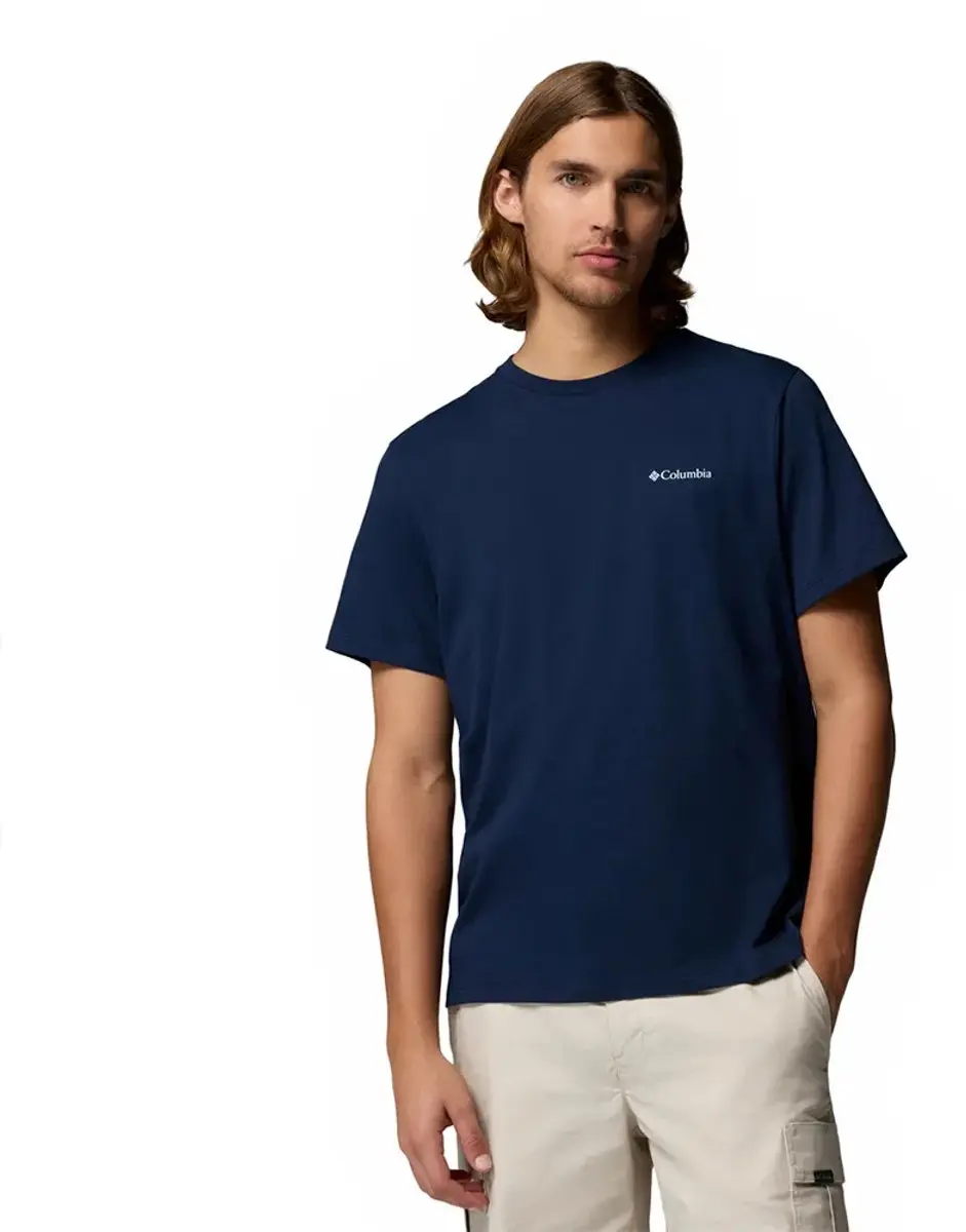 Columbia CSC Logo Back T-shirt Korte Mouwen - Blauw - S - afbeelding 6 van 6