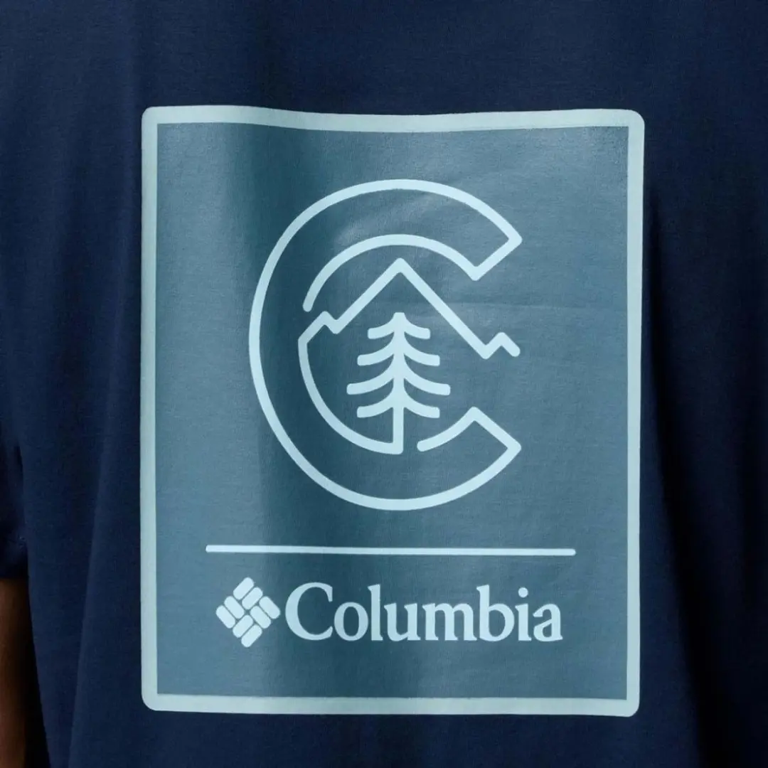 Columbia CSC Logo Back T-shirt Korte Mouwen - Blauw - S - afbeelding 3 van 6