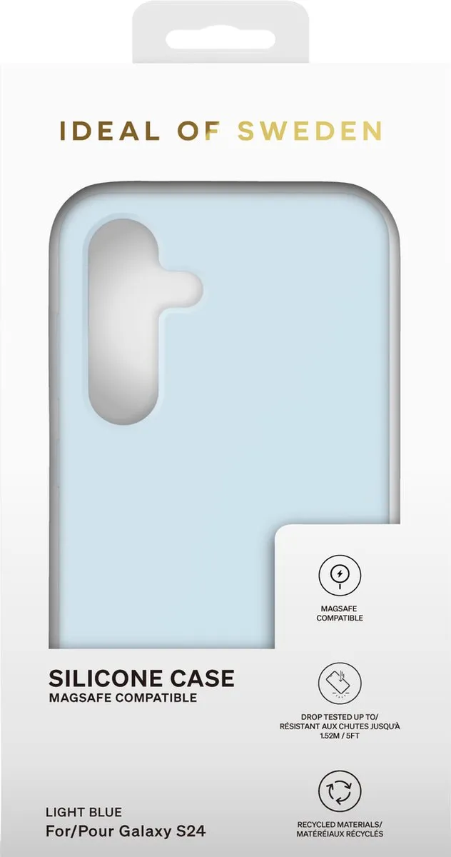 iDeal of Sweden Silicone Case MagSafe Light Blue - Samsung Galaxy S24 - afbeelding 6 van 6