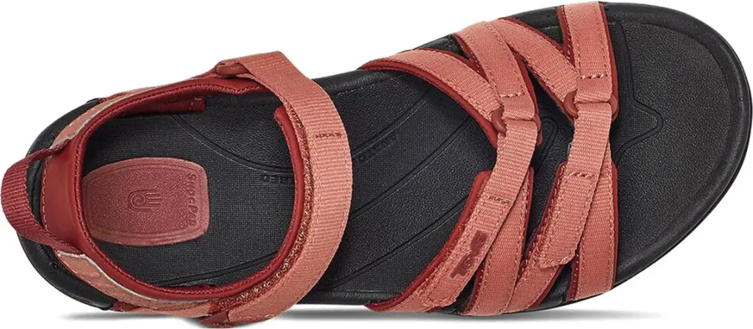 Teva Tirra W Sandalen Dames - Rood/Zwart - afbeelding 3 van 6