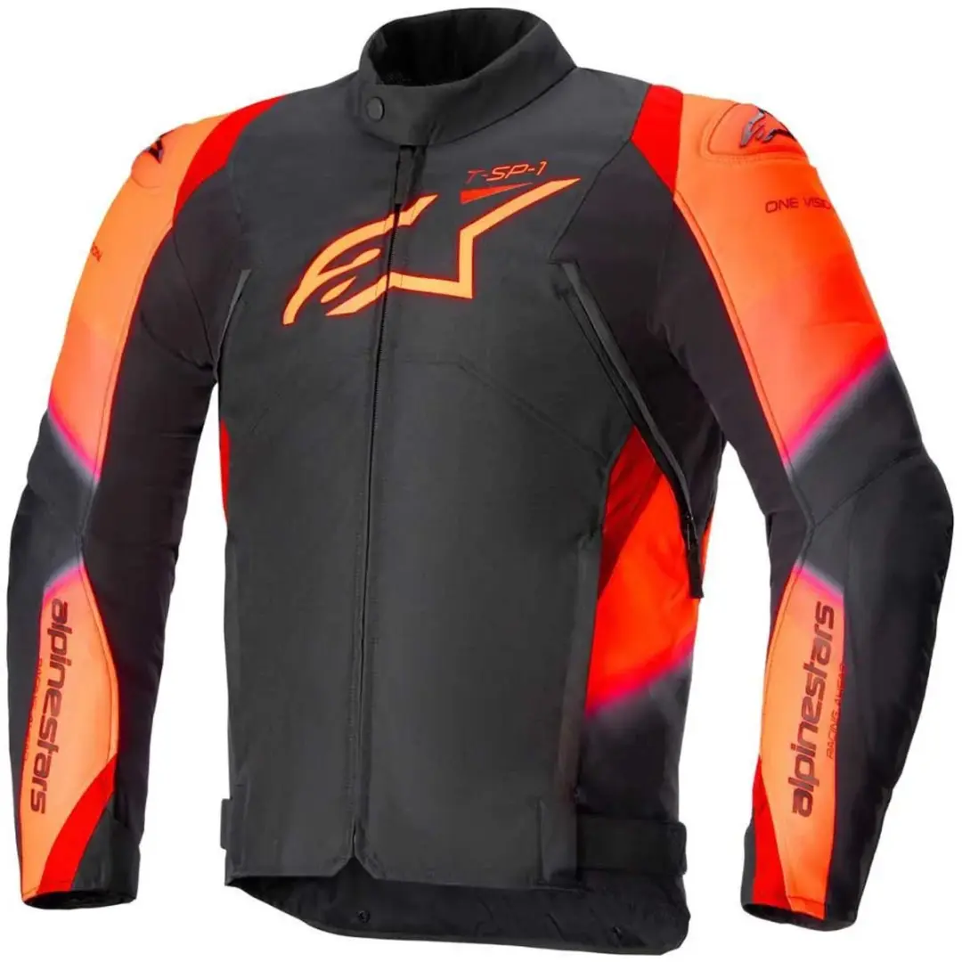 Alpinestars T-SP 1 V2 Waterproof Motorjas - Zwart/Rood - S - afbeelding 6 van 6
