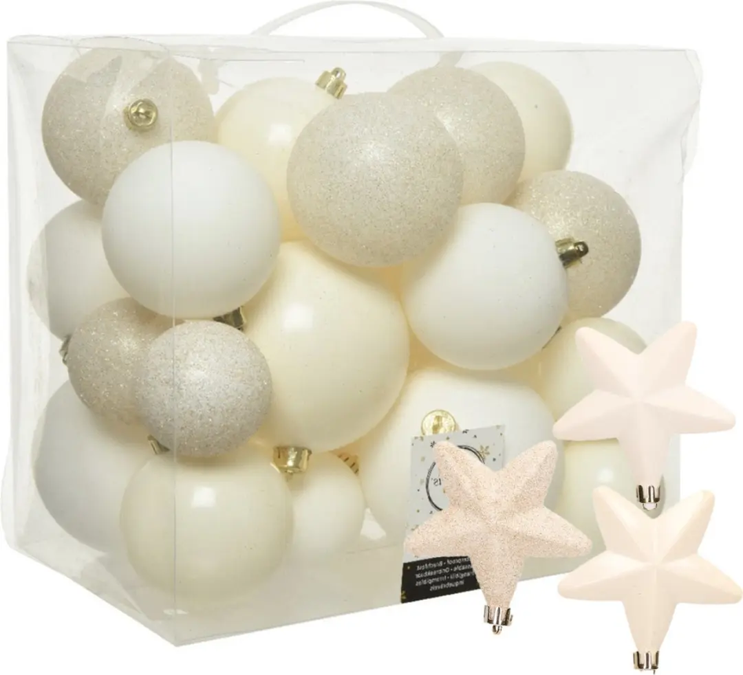 Decoris Kerstballen en Sterren ornamenten