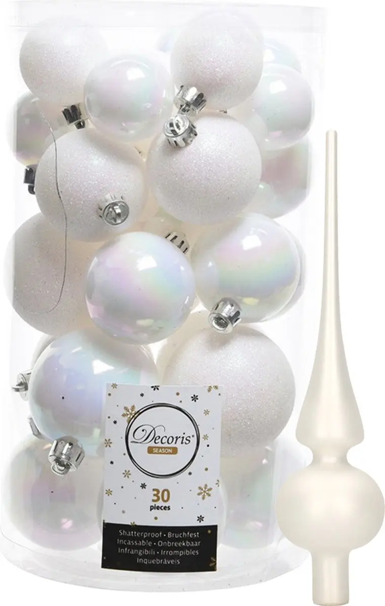 Decoris kerstballen 30x stuks