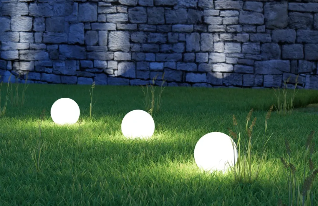 Perel Lichtbol Tuin Kogellamp Ø38cm - Wit