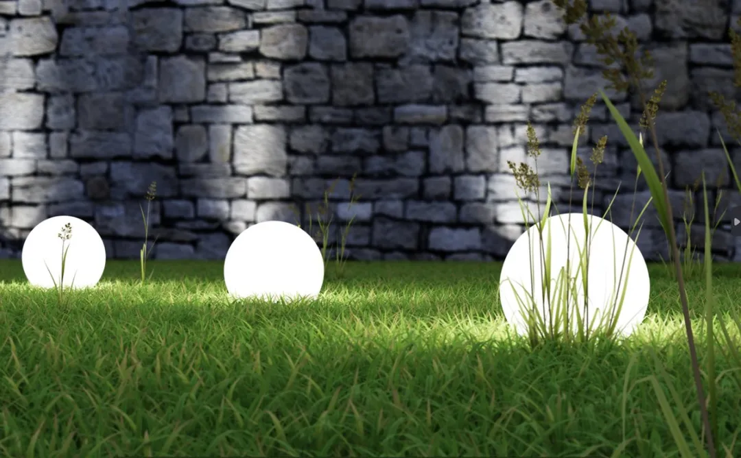 Perel Lichtbol Tuin Kogellamp Ø38cm - Wit