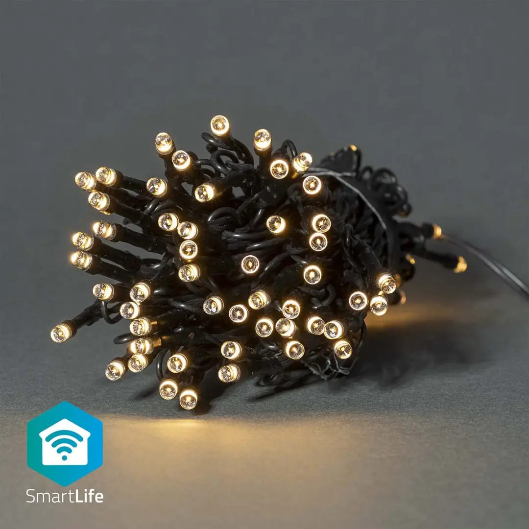 Nedis SmartLife Kerstverlichting Koord Wi-Fi - 50 LED's - 5m - Warm Wit - afbeelding 6 van 6