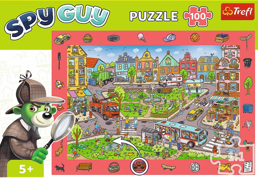 Trefl Spy Guy Observatiepuzzel 100 Stuks - Multicolor