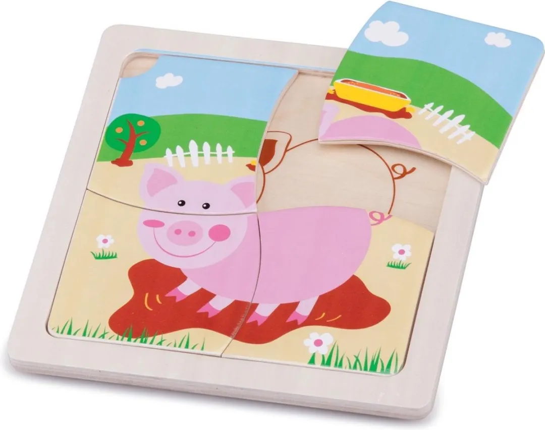New Classic Toys Chunky Transport Puzzel 8-delig