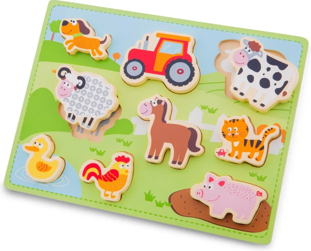 New Classic Toys Chunky Transport Puzzel 8-delig