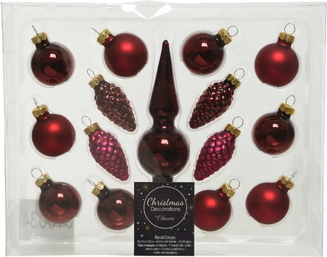 Decoris Mini kerstballen D3 cm