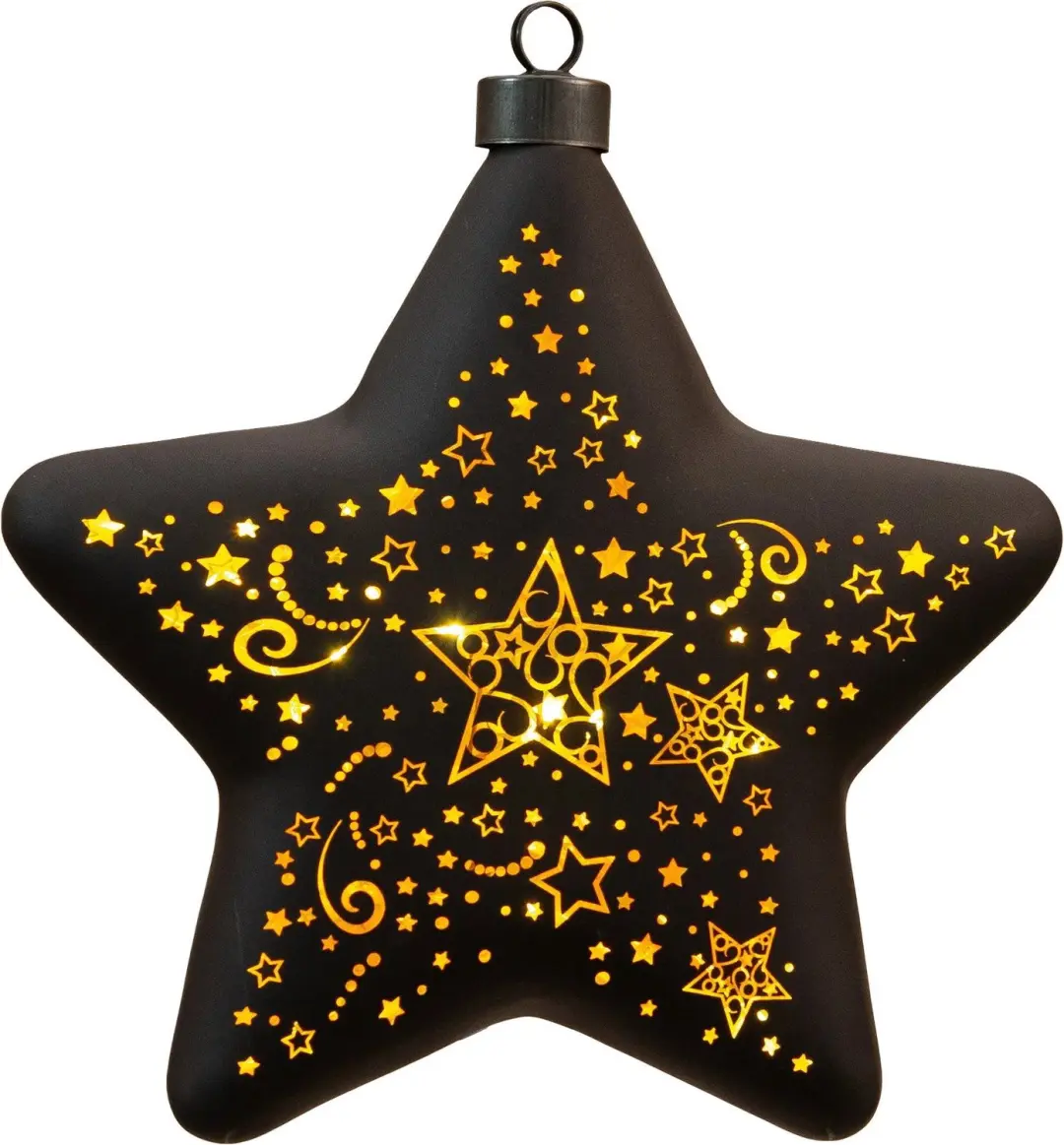 Anna's Collection LED Glazen Kerstster Ø19cm