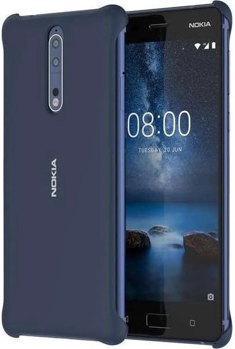 Just in Case Nokia 8 Soft Back Case - Blauw - N800949402