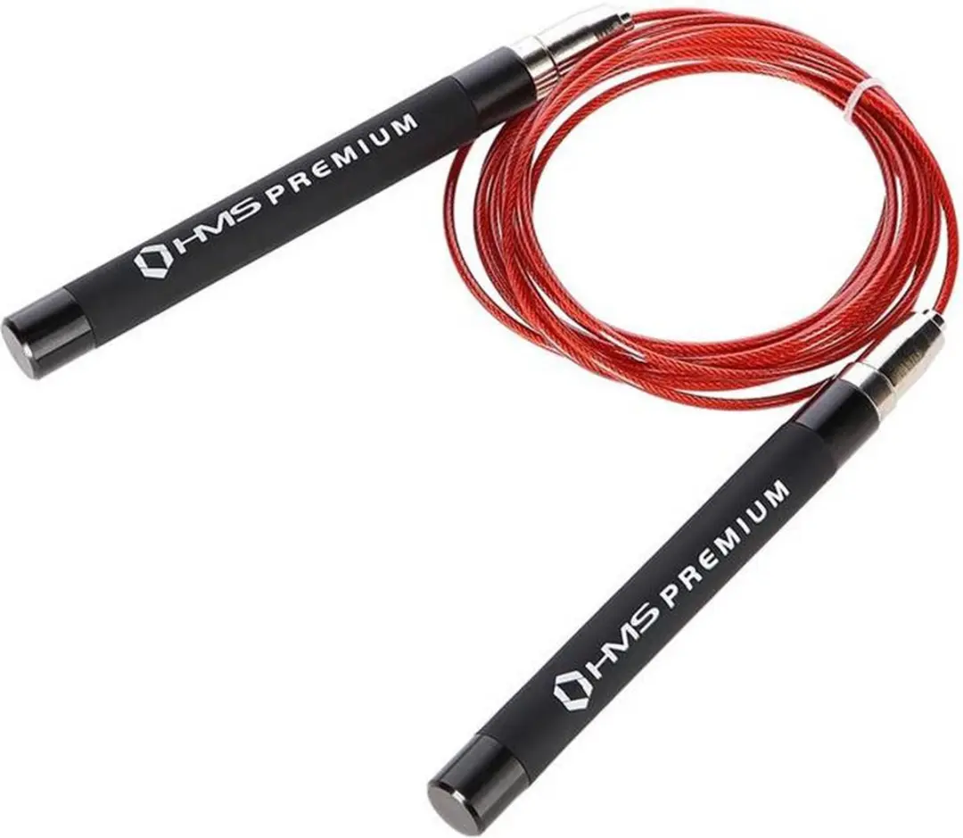 HMS SK60 Premium Snel Springtouw - Aluminium - Zwart/Rood - afbeelding 3 van 6