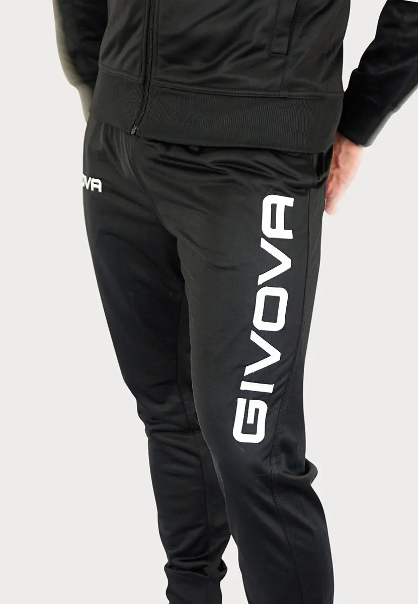 Givova Visa Trainingspak - Triacetaat - Rood/Zwart - XXL - afbeelding 5 van 6