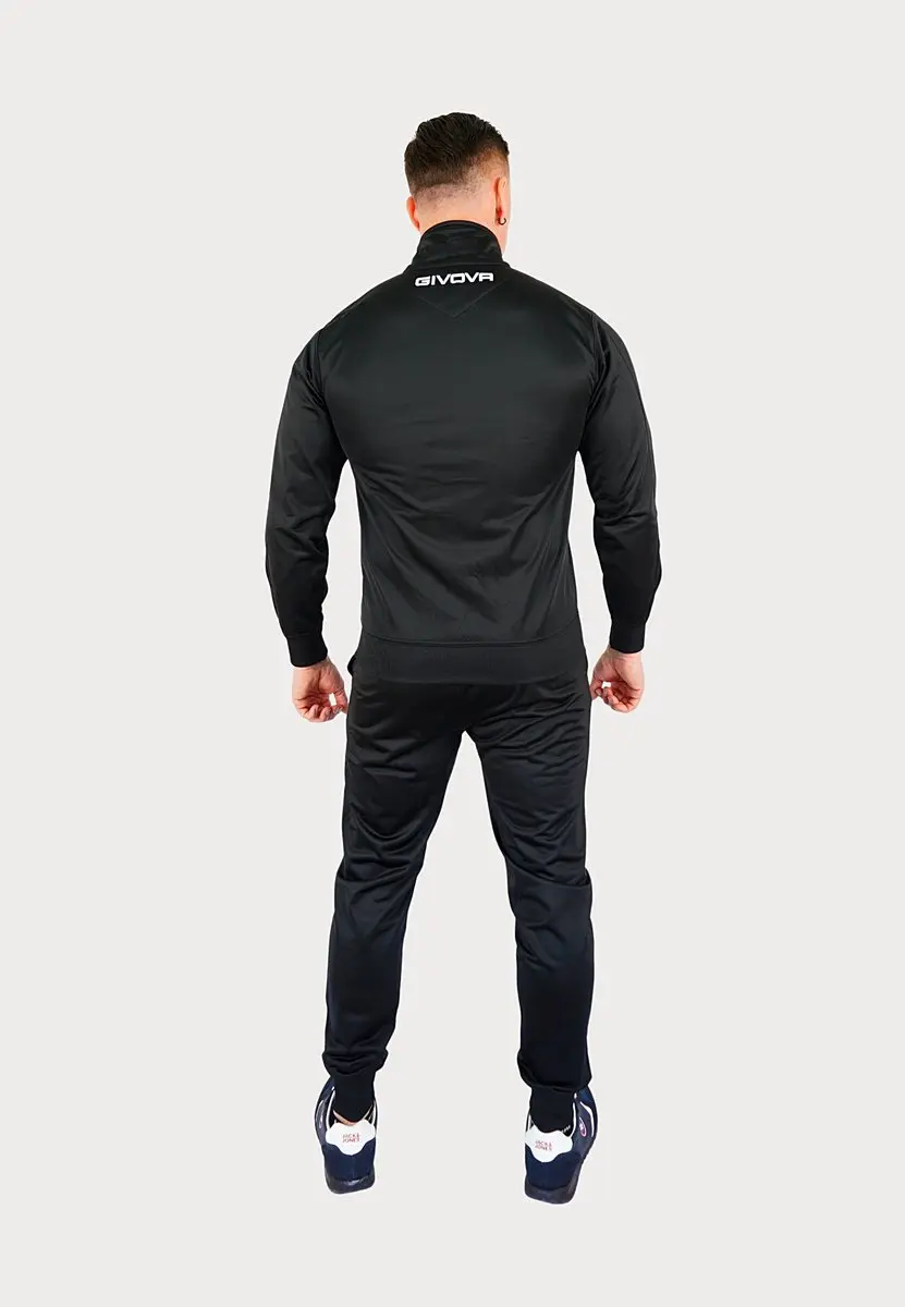 Givova Visa Trainingspak - Triacetaat - Rood/Zwart - XXL - afbeelding 6 van 6