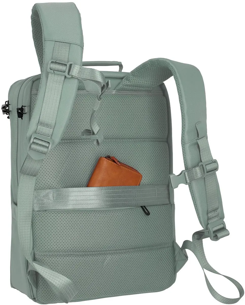 Travelite Workflow Rugzak M - 18 l - 15.6 inch - Salbei - afbeelding 6 van 6