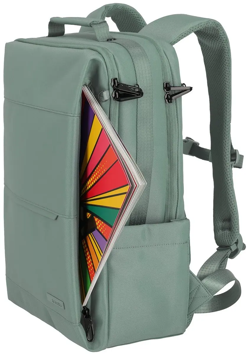 Travelite Workflow Rugzak M - 18 l - 15.6 inch - Salbei - afbeelding 5 van 6