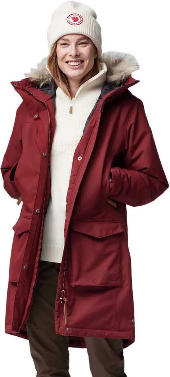 Fjallraven Nuuk lite parka W 87161 347 bordeaux red S
