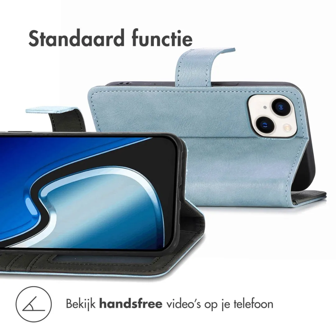 Imoshion Hoesje iPhone 15 Lichtblauw - 3 Pasjes