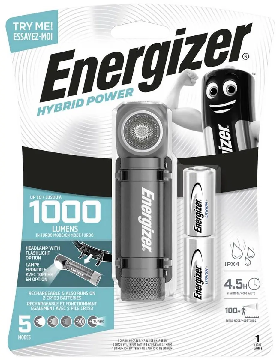 Energizer Hybrid Power Hoofdlamp LED 400 lm - afbeelding 4 van 4