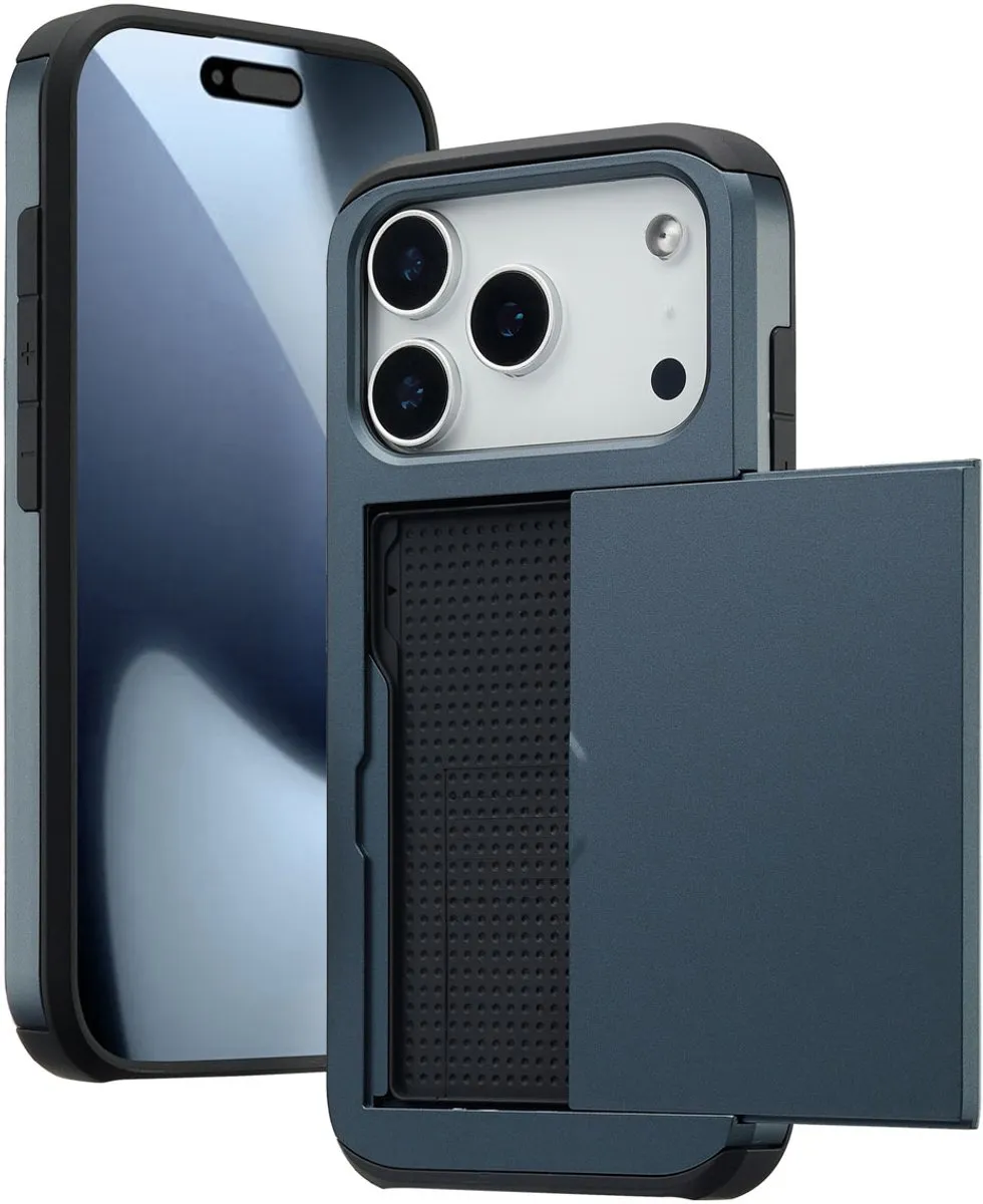 Imoshion Hoesje iPhone 17 Pro - 2 Pasjes Donkerblauw