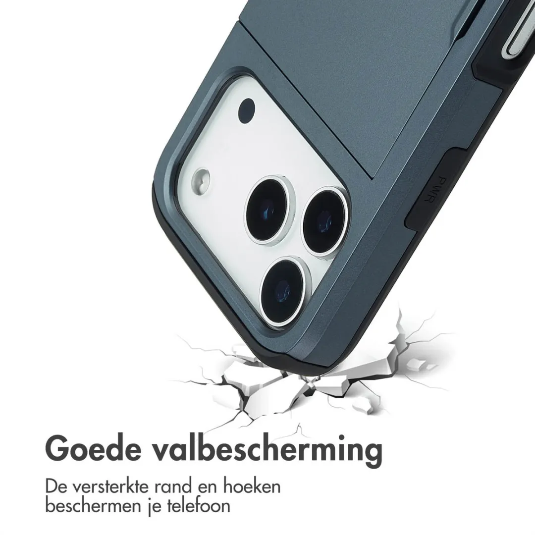 Imoshion Hoesje iPhone 17 Pro - 2 Pasjes Donkerblauw