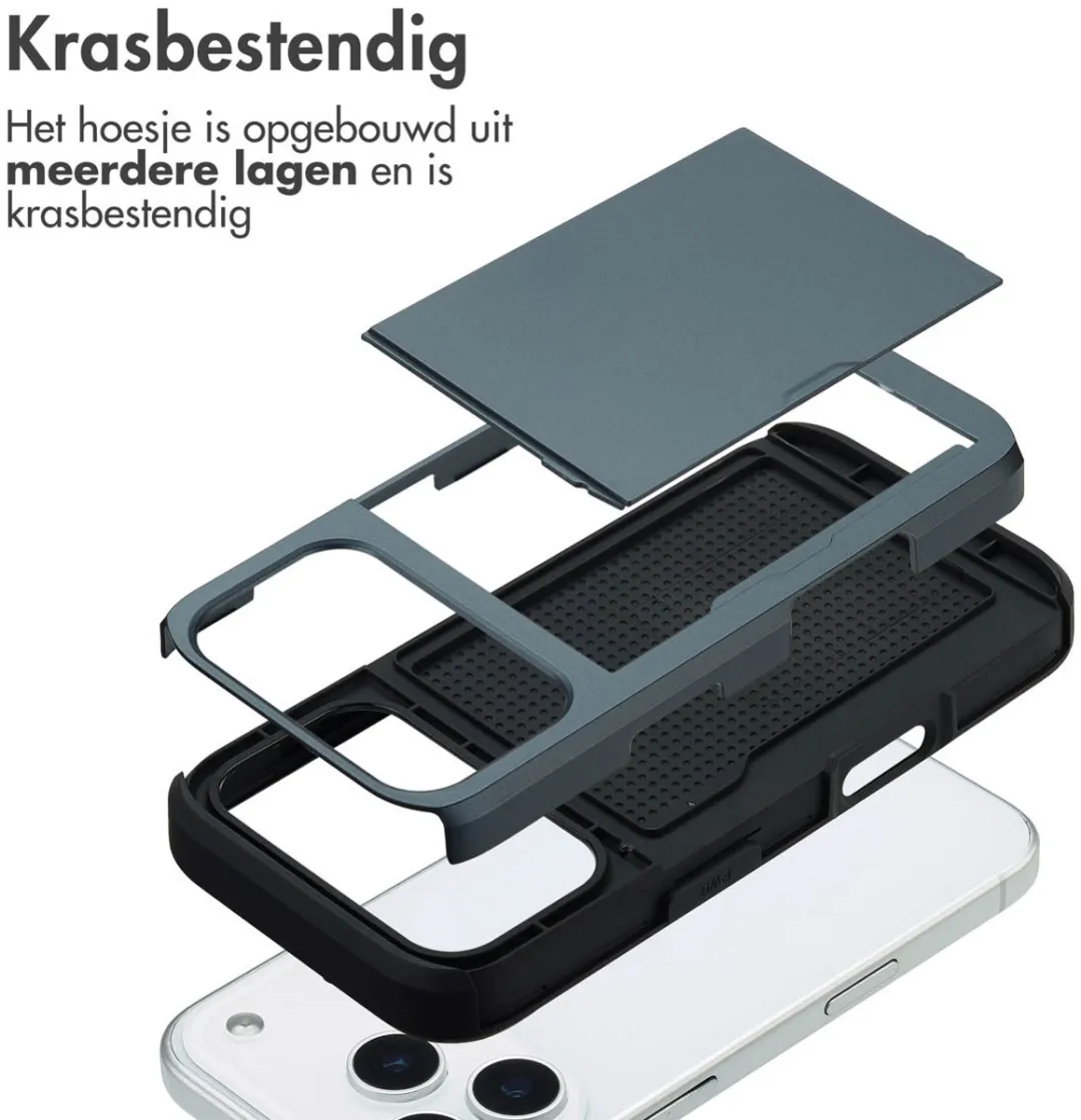 Imoshion Hoesje iPhone 17 Pro - 2 Pasjes Donkerblauw